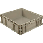 Global Industrial Straight Wall Container Solid Gray by Monoflo – Plastic, Gray, Model 270290