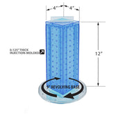Azar Displays 2 inches x 4 inches x 13 inches / Blue / Pegboard + Hooks Panels & Units