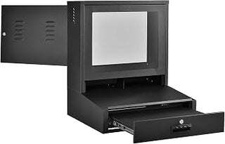 Global Industrial LCD Counter Top Security Computer Cabinet, 24" Diagonal