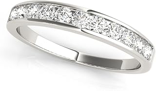 1/2 Carat Channel Set Diamond Ladies Anniversary Wedding Band in 10K Gold
