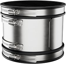 Fernco 1001-88RC Shielded PVC Pipe Coupling for Clay to Clay Plumbing Connections