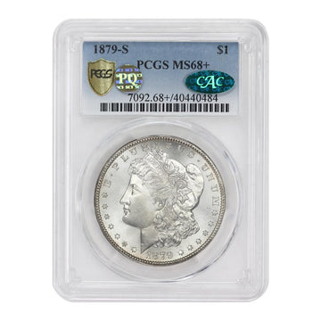 1879 S American Silver Morgan Dollar MS-68+ PQ Approved $1 PCGS/CAC MS68+ by MINT STATE GOLD – Silver
