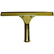 ProSeries Brass Squeegee by Ettore – 10-Inch, Rubber, Gold, Model 10010