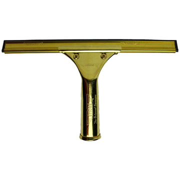 ProSeries Brass Squeegee by Ettore – 10-Inch, Rubber, Gold, Model 10010