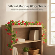 Artificial Flower Garland Vine Decor by APLVFFZH – fabric, Rose Red, Pack of 2, Model 3000412193830078025835