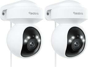REOLINK E1 Outdoor Pro 4K PTZ Outdoor Security Camera WiFi Plug-in Power (Pack of 2)