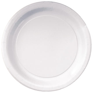 Hoffmaster PL7071 7 Inch White Deep Ridge Paper Plate 50-Pack (Case of 20)