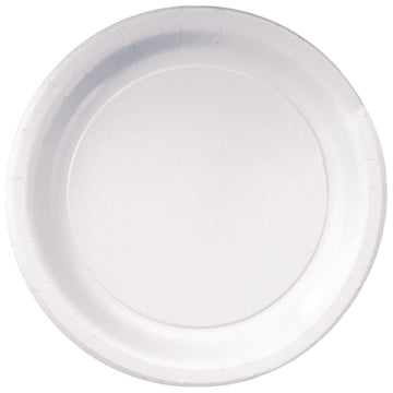 Hoffmaster PL7071 7 Inch White Deep Ridge Paper Plate 50-Pack (Case of 20)