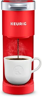 Keurig K-Mini Single Serve K-Cup Pod Coffee Maker, 6 to 12oz Brew size, with Cord Storage, Perfect for Small Spaces, Poppy Red