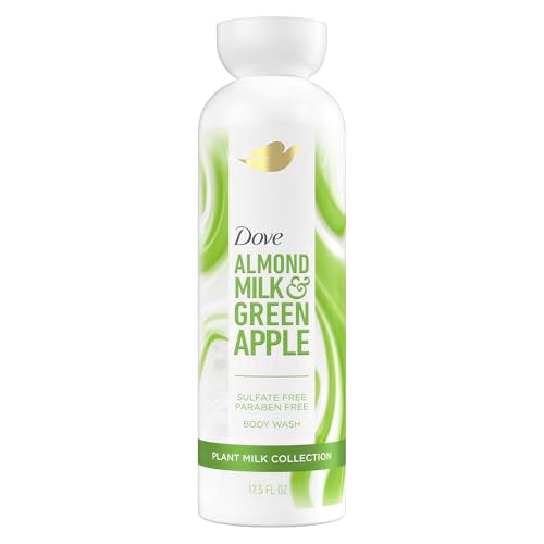 Dove 17.5 Fl Oz (Pack of 1) / White / Almond Milk & Green Apple Body Washes