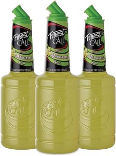 Finest Call Premium Margarita Drink Mix, 1 Liter Bottle, 3 Pack | Smooth & Refreshing Lime Flavor Profile | Cocktails & Mocktails, Premium Ingredients, Consistent Quality, Easy Pour Spout