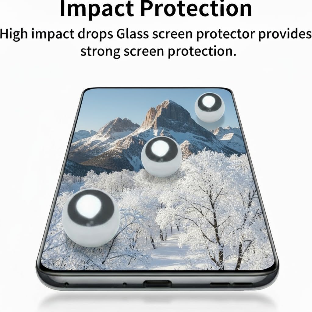 4 Pack Screen Protector for iPhone 16 Plus/iPhone 15 Pro Max [6.7 Inch] Display Tempered Glass by Generic – 6.7 inches, Tempered Glass, Transparent, Pack of 4, Model 0025