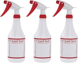 HUBERT Spray Bottles with Embossed Scale 24 oz Clear Plastic - 3 1/4" Dia x 11 1/4" H, 3 Per Pack
