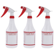 Spray Bottles with Embossed Scale 24 oz Clear Plastic - 3 1/4" Dia x 11 1/4" H by HUBERT – 24 Ounces, Translucent