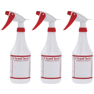 Spray Bottles with Embossed Scale 24 oz Clear Plastic - 3 1/4" Dia x 11 1/4" H by HUBERT – 24 Ounces, Translucent