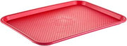 CAC China CAC Poly Fast Food/Cafeteria Serve Tray Red 18x14