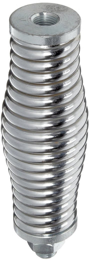 Heavy Duty Threaded Hex Warning Whip Safety Flag Spring Mount for by Checkers – Non-Lighted Warning Whip Over 8', Chrome, Metal, Model FS7006U-DUD