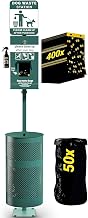 Flash Furniture Pet Waste Station with Glow in The Dark Sign, Green
