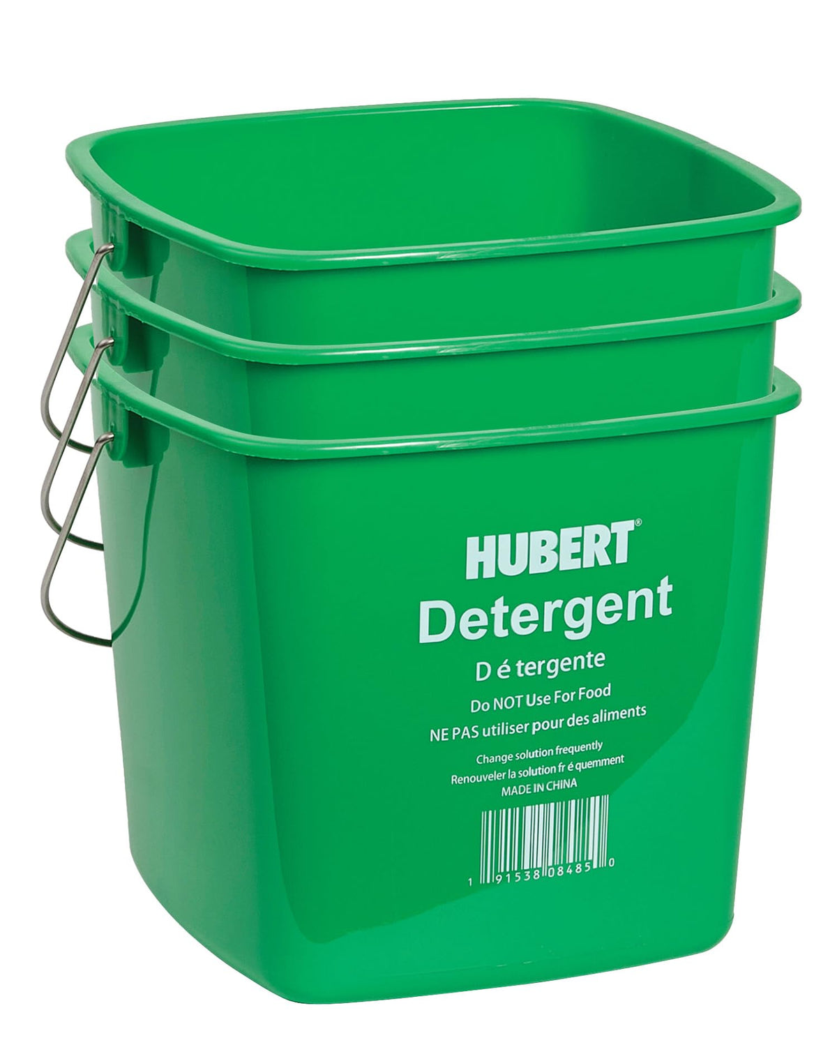 HUBERT Green / 6 Qt, 3PK / 6 Qt Buckets