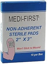 Medique Products 64212 Non Adherent Absorbent Pad, 2-Inch X 3-Inch, 10 Per Box