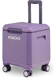 Igloo Tag Along Too Coolers | Insulated Hard Shell Picnic Style Cooler | Rolling Ice Chest
