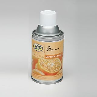AbilityOne Air Freshener, Meter Mist Refill, Mandarin Orange 6840-01-459-8263: Dozen, 12 Item(s)