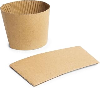 Vegware Compostable Coffee Sleeves, Large, Case Of 1000, Fits Our 89-Series Hot Cups, Made From Sustainably Sourced Kraft Board