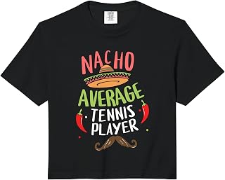 Nacho Average Tennis Player Cinco De Mayo Mexican Fiesta Comfort Colors Crop Top