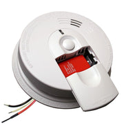 Hardwire Smoke Detector with 9V Battery Backup and Front Load Battery Door | Model I4618AC by Kidde – 5.6 in diameter x 1.8 in depth, White, Model 21007581