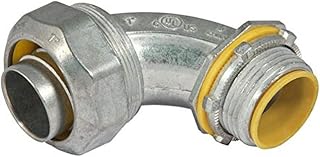 RACO 3548DC Liquid Tight Connector, Die Cast Zinc, 90 Degree, Insulated, 2-Inch (Pack of 5)