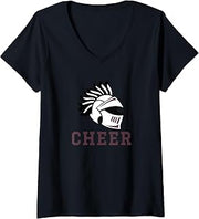 Women's Curtis High School Warriors Cheer V-Neck T-Shirt
