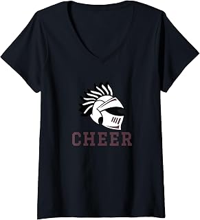 Women's Curtis High School Warriors Cheer V-Neck T-Shirt