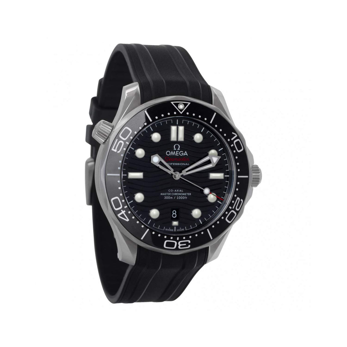 Seamaster Automatic Black Dial Men's Watch by Omega – Silver, Model 210.32.42.20.01.001