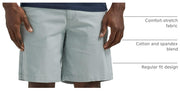 Men's Regular Fit Flat Front Short Summer Haze by Lee – Cotton, Summer Haze, Model 112331300