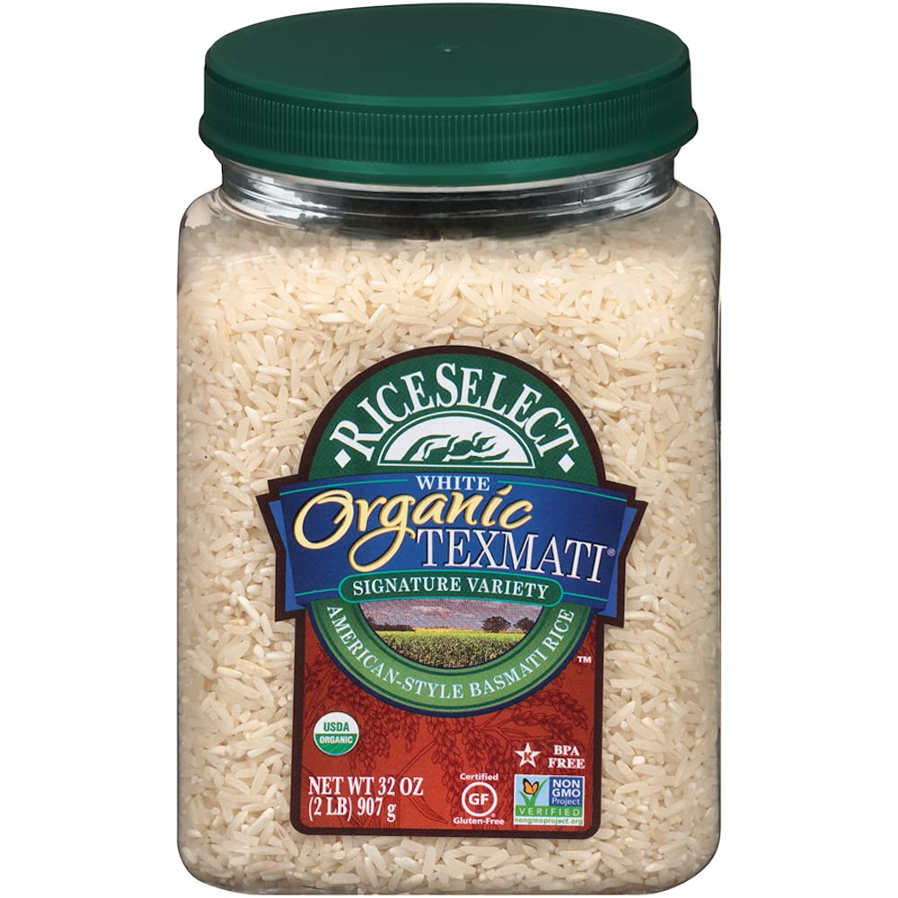RiceSelect 32 Ounce (Pack of 4) / Organic Texmati White / 4 Basmati