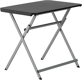 30-Inch Rectangle Folding Table, Light Commercial Grade, Portable Foldable Utility Table, Indoor Outdoor Event Party Camping Dining Work Table, Black,mesa plegable portátil