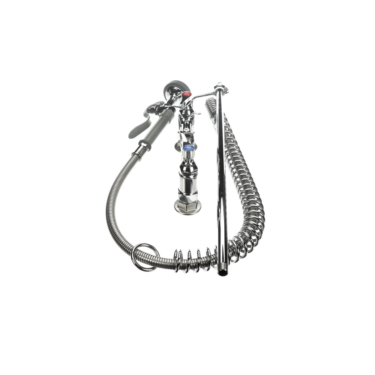 Pre-Rinse Unit with Spring Action Gooseneck by T&S Brass – Brass, Model B-0123