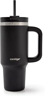 Contigo Streeterville 30oz Tumbler, Stainless Steel Vacuum Insulated, Leak-Proof, Cold for 29 Hours, Fits in cupholders, Licorice