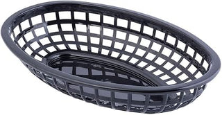 Tablecraft 9" Oval Brown Plastic Basket (1074BR)