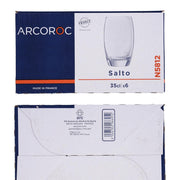 Arcoroc 6 Unité (Lot de 1) / 35 cl / Transparent/Green Tumblers & Water Glasses