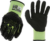 Mechanix Wear Nitrile Coated SpeedKnit M-Pact Heavy Duty Work Gloves - Touch Capable, D3O Technology, High Abrasion Resistant (Green, XX-Large)