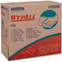 B0040Z9OUI– 83550 - Wypall X50 Wipers, 9 1/10 X 12 1/2, White, Pop-up Box of 176/wipes