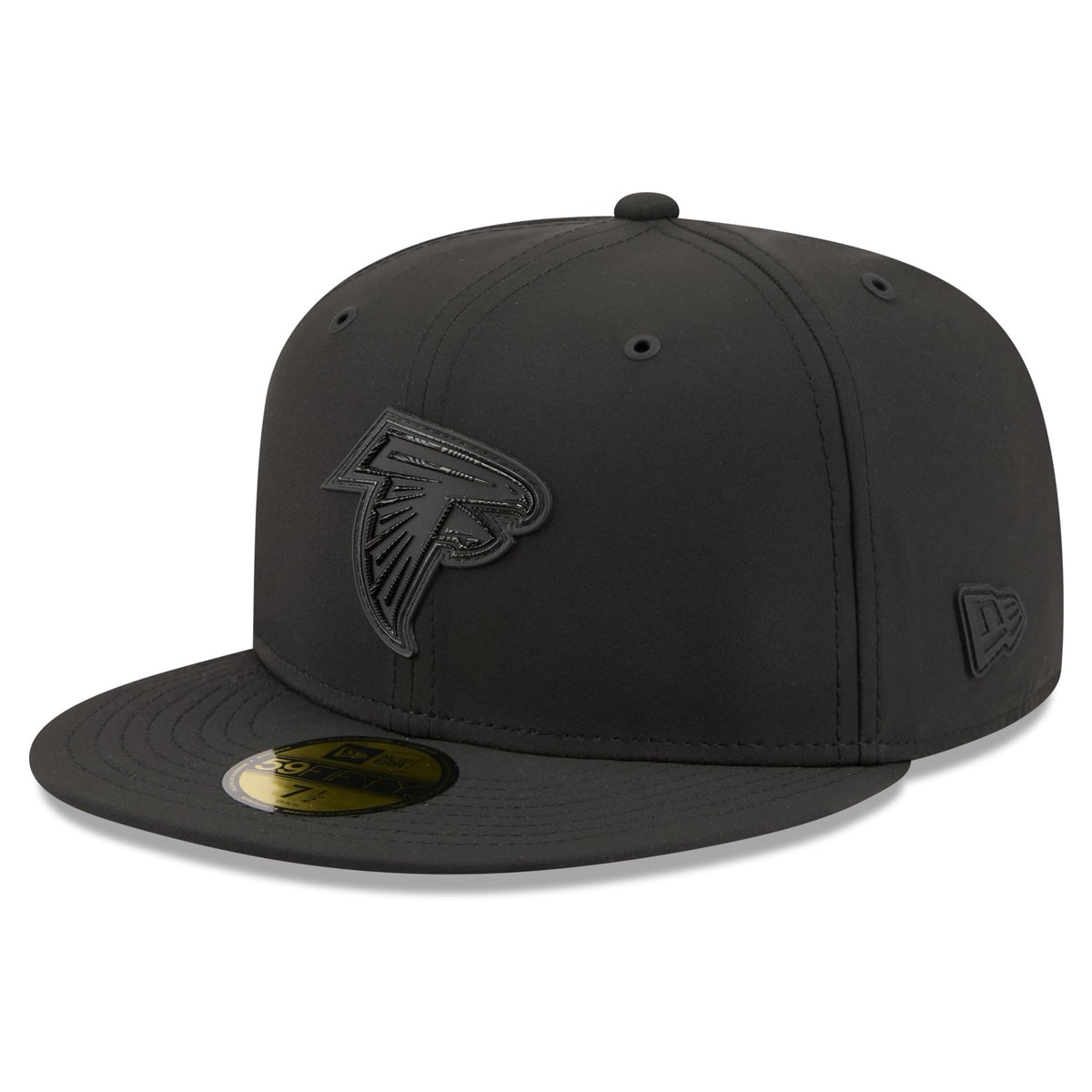 Men's Black Atlanta Falcons 2026 Sideline 59FIFTY Fitted Hat by New Era – 7 5/8, 84% Polyester/16% Elastane, Atlanta Falcons, Black, Model 26 Nfl Sideline 59fifty Cw