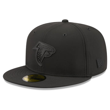 Men's Black Atlanta Falcons 2026 Sideline 59FIFTY Fitted Hat by New Era – 7 5/8, 84% Polyester/16% Elastane, Atlanta Falcons, Black, Model 26 Nfl Sideline 59fifty Cw