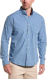 Brooks Brothers Men's Friday Poplin Long Sleeve Pattern Sport Shirt