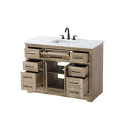 48" Single Bathroom Vanity in Natural Oak by Elegant Kitchen and Bath – unspecified, Aluminum, Oak, Model VF85048NT
