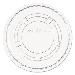 Clear Portion Container Lid - Fits 0.5-1.25 oz (Case of 2500) by SOLO – Small, 0.5 fluid_ounces, Polyethylene Terephthalate, Clear, Pack of 1000