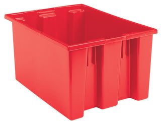 35230 Nest and Stack Plastic Storage Container and Distribution Tote by Akro-Mils – 23-1/2-Inch L x 19-1/2-Inch W x 13-Inch H, 2.6 cubic_feet, Polyethylene (PE), Red, Pack of 3