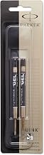 Parker QUINK Ballpoint Pen Gel Ink Refills, Medium Tip, Black, 2 Count