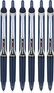 PILOT Precise V5 RT Refillable & Retractable Liquid Ink Rolling Ball Pens, Extra Fine Point (0.5mm) Navy Ink, 6-Pack